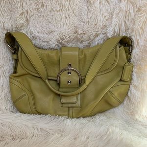 Green Coach shoulder bag - great for summer!